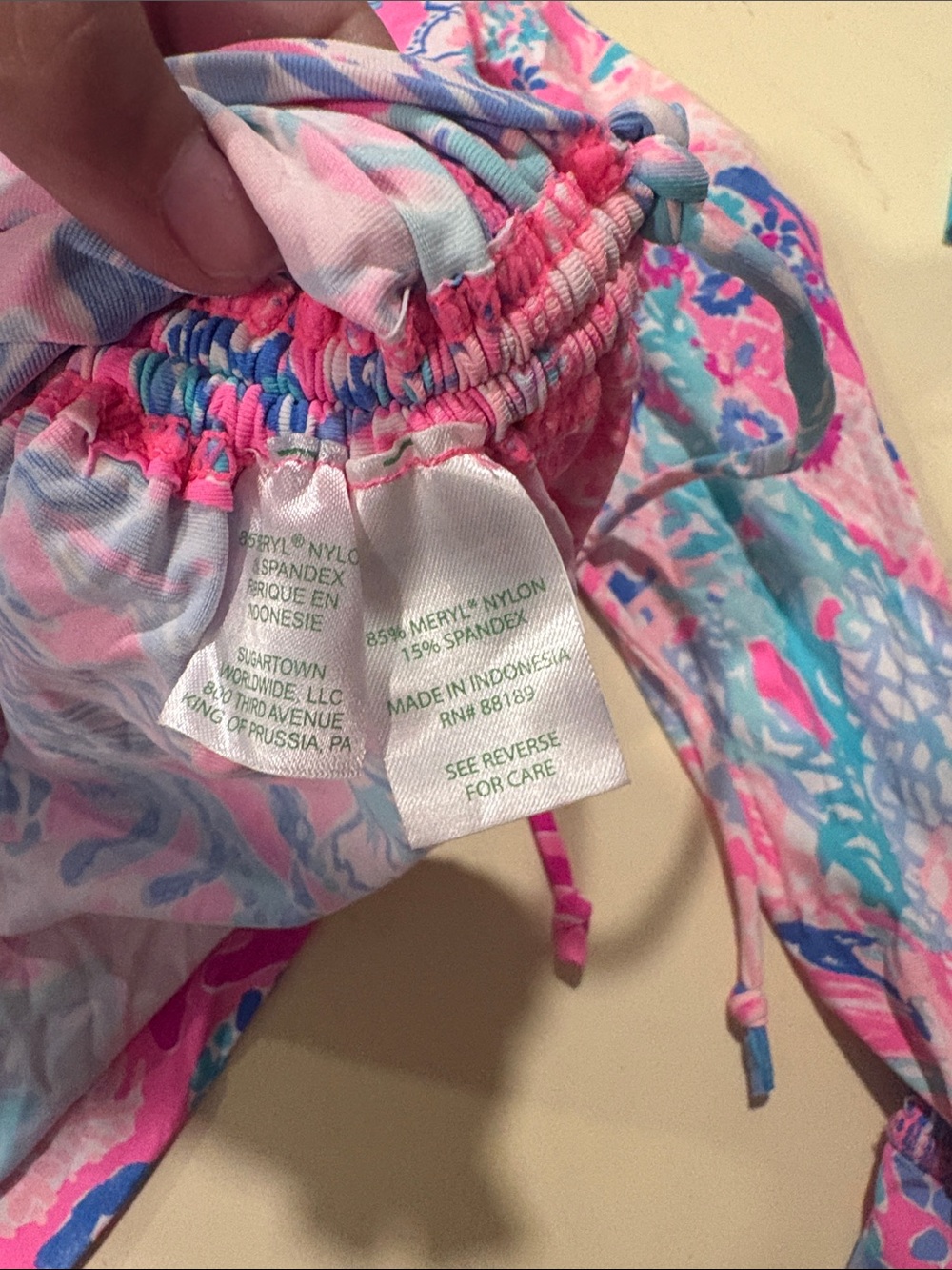 Lilly Pulitzer Rash Guard/Cover up XL - Picture 4 of 4